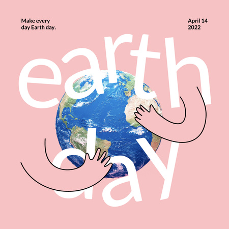 World Earth Day Announcement Instagram Modelo de Design