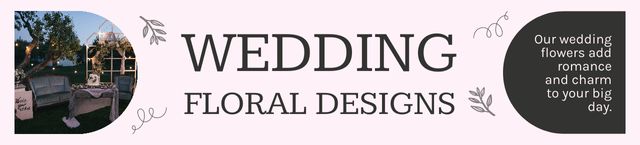 Wedding Floral Design for Outdoor Ceremony Ebay Store Billboard Πρότυπο σχεδίασης