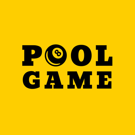 Platilla de diseño pool game  logo design with ball Logo