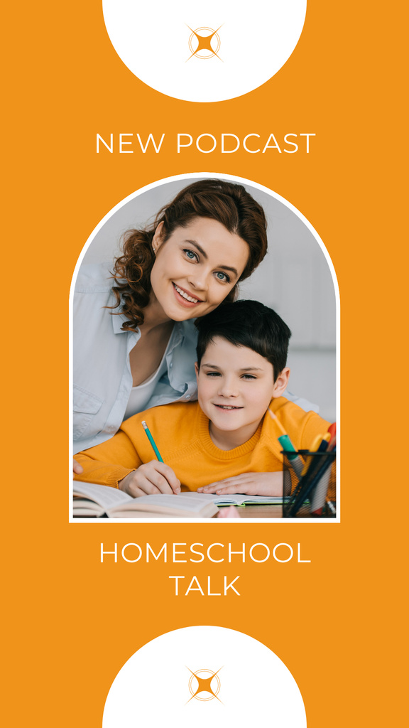 Home School Talk Instagram Story Modelo de Design
