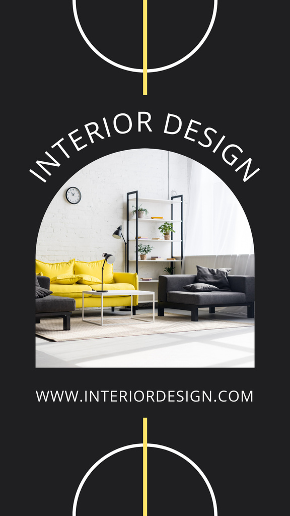 Ontwerpsjabloon van Instagram Story van New Home Interior Design