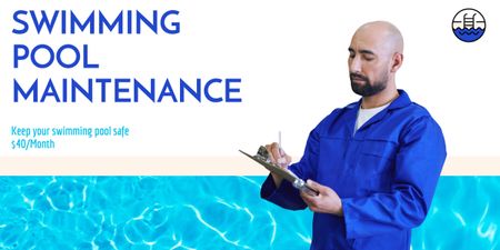 Offering Professional Pool Maintenance Services Image – шаблон для дизайну