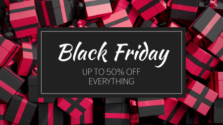 Black Friday Offers with Bunch of Gifts Full HD video Design Template