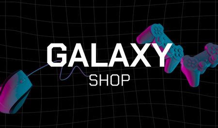 Szablon projektu Stylish Gaming Gear And Accessories Shop Offer Business card