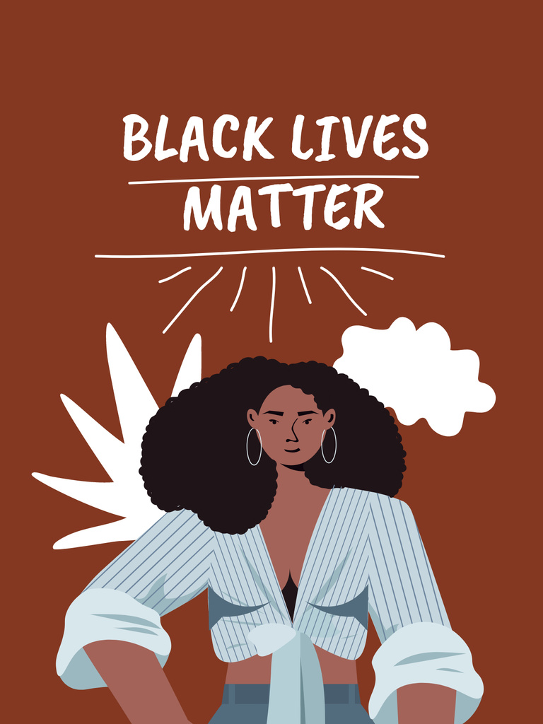 Protest against Racism Poster US – шаблон для дизайну