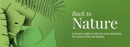 Platilla de diseño Back To Nature Facebook cover