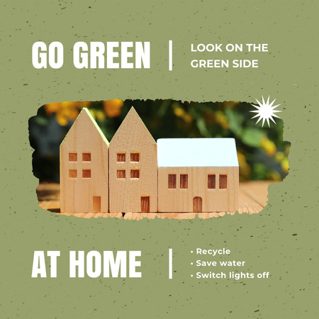 Essential Tips For Eco-Friendly Living At Home Animated Post Design Template