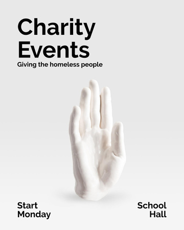 Charity Meeting Announcement Poster 16x20in Design Template