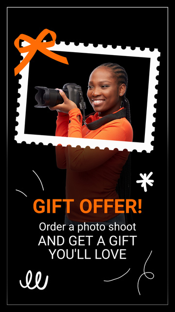 Lovely Present Offer For Photoshoot Order Instagram Video Storyデザインテンプレート