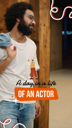 Platilla de diseño Personal Diary Of Actor Promotion TikTok Video