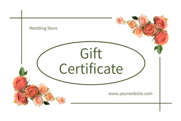 wedding gift certificate template