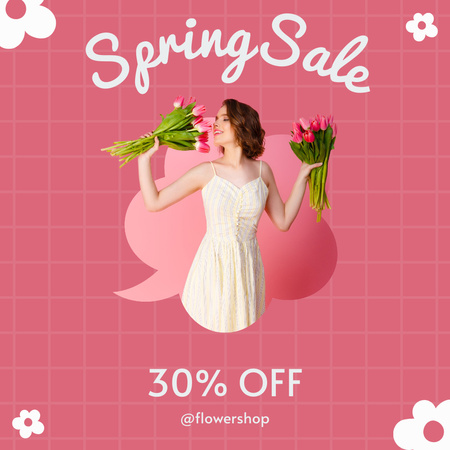 Platilla de diseño Offer Discount on Spring Women's Collection Instagram