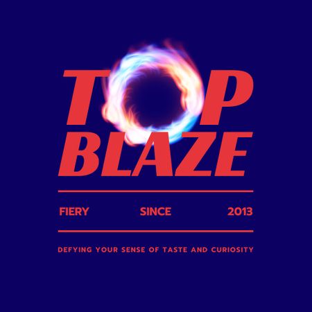 Szablon projektu Fireworks Store Offer with Circle of Flame Logo