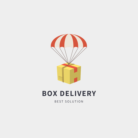  Advertising Service for Delivery of Cargo Logo Πρότυπο σχεδίασης