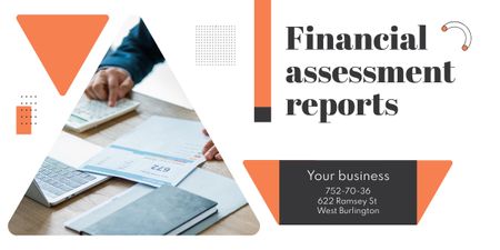 Financial Analysis and Reporting Services Image Design Template