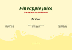 Yummy Pineapple Juice Combined with Real Fruit Pieces