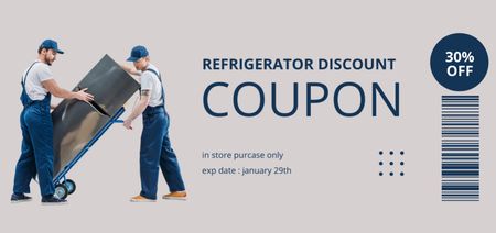 Plantilla de diseño de Refrigerator Offer with Great Discount Coupon Din Large 
