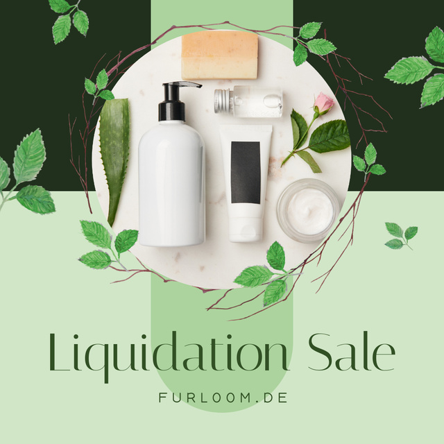 Cosmetics Offer Natural Skincare Products Instagramデザインテンプレート