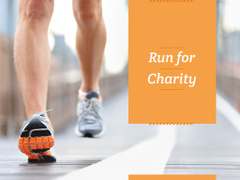 Charity Run Ad with Runner