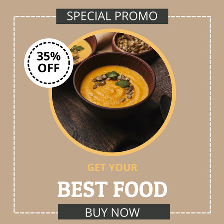 Special Promo On A Soups Instagram Design Template