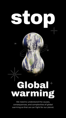 Platilla de diseño Global Warming Problem Instagram Story