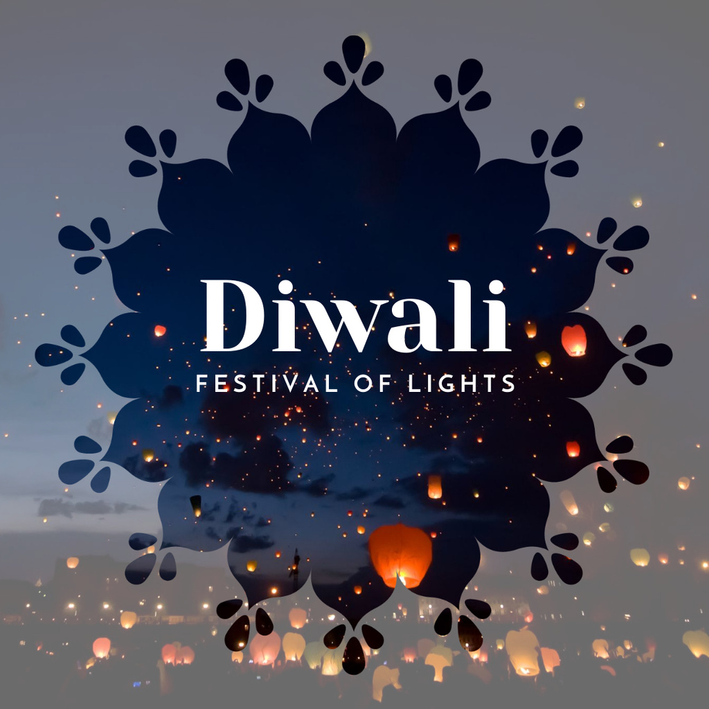 Szablon projektu Happy Diwali celebration Instagram