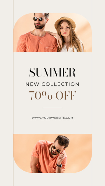 New Summer Fashion Collection Instagram Story Design Template