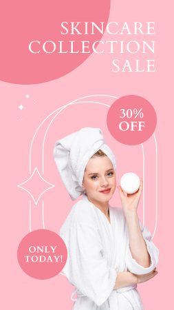 Skincare Collection Sale Instagram Story Design Template