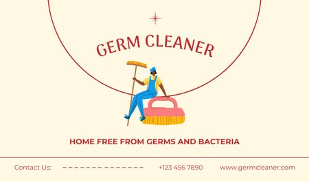 Cleaning Services Offer Business card Design Template
