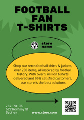 Football Fan Cloth Offer with Happy Man with Ball