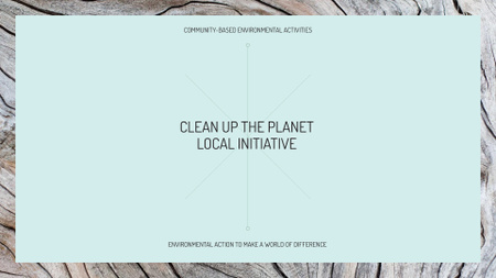 Template di design Eco Event Announcement with Wood FB event cover