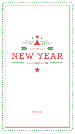 New Year Celebration Announcement Instagram Story Design Template