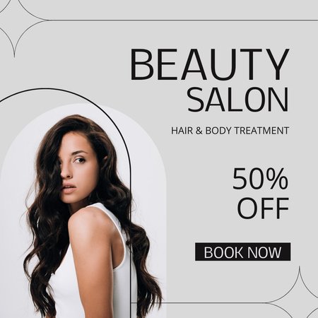 Designvorlage Hair Salon Services Offer für Instagram