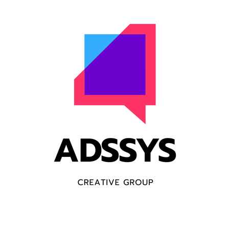 Creative Group emblem with quote Logo 1080x1080px – шаблон для дизайну