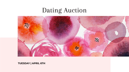 Charity Event Announcement with Abstract Illustration FB event cover Modelo de Design