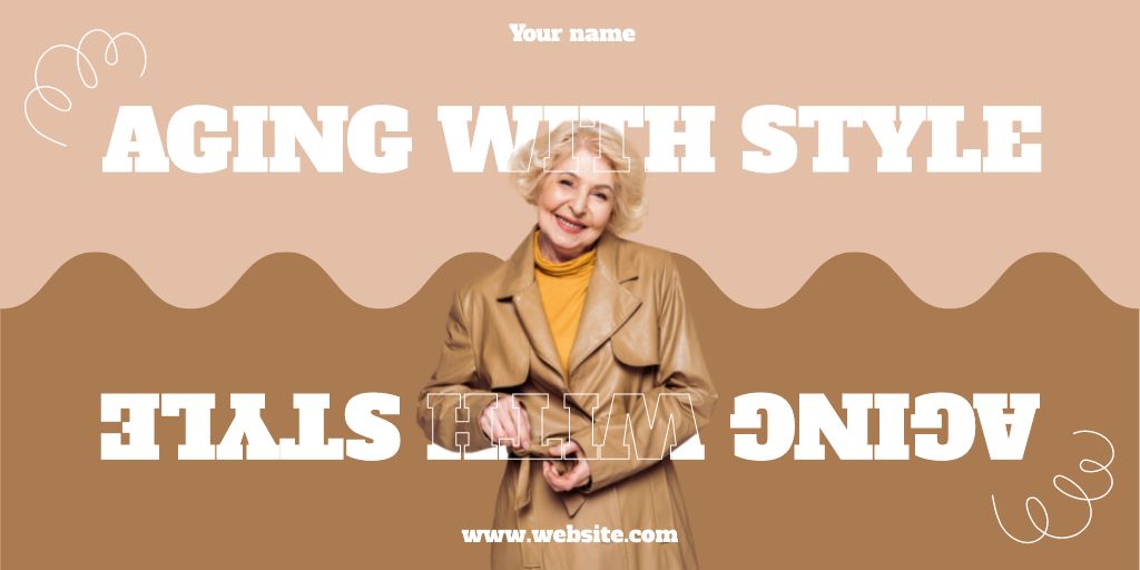 Template di design Stylish Clothing For Elderly Offer Twitter