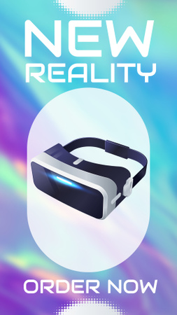 Designvorlage Virtual Reality Headset for Sale für Instagram Story