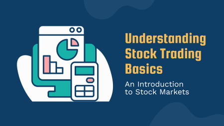 Stock Trading Basics Description Presentation Wide Design Template