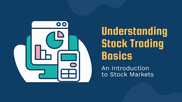 Modèle de visuel Stock Trading Basics Description - Presentation Wide