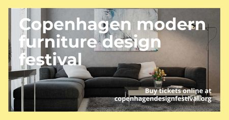 Copenhagen modern furniture Design Festival Facebook AD tervezősablon