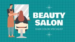Hair Color Specialist in Beauty Salon