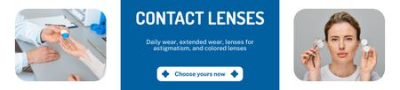 Venda de lentes de contato para qualquer ocasião Ebay Store Billboard Modelo de Design