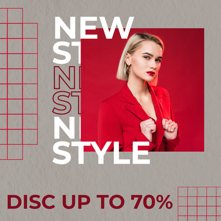 New Style Discount Instagram tervezősablon