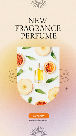 Designvorlage Fragrance with Apple and Citrus Scent für Instagram Video Story