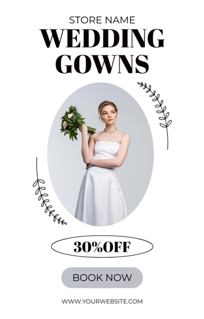 Plantilla de diseño de Wedding Dresses Discount IGTV Cover 