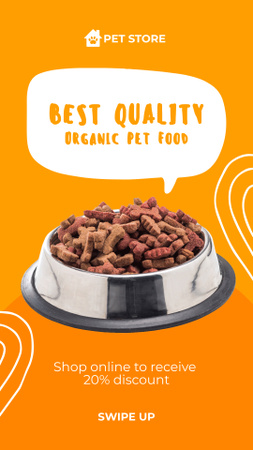 Best Quality Pet Food Offer Instagram Story Tasarım Şablonu