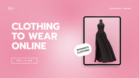 Mobile Application with Beautiful Dresses Full HD video – шаблон для дизайна