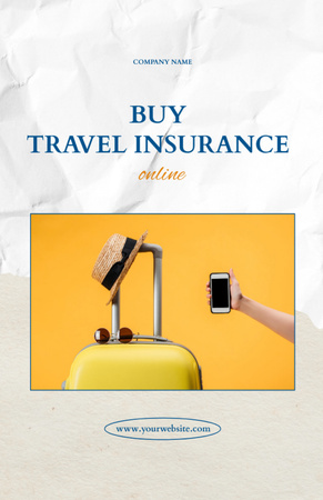 Szablon projektu Offer to Purchase Travel Insurance Flyer 5.5x8.5in
