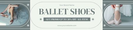 Offer of Ballet Shoes Ebay Store Billboard Design Template