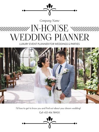 Wedding Event Planner Offer Poster US Design Template